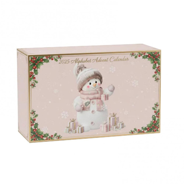 Alphabet Snowman Advent Calendar 2025 26 Days Pink Acrylic Christmas Countdown Ornaments with Letters A to Z Cute Hanging Decor for Tree & Festive Home Gift Alphabet Snowman Advent Calendar 2025 26 Days Pink Acrylic Christmas Countdown Ornaments with Letters A to Z Cute Hanging Decor for Tree & Festive Home Gift