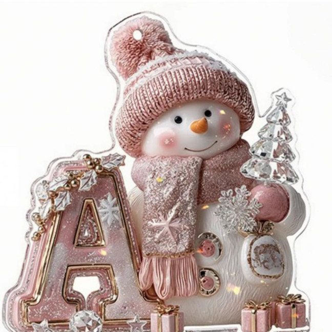 Alphabet Snowman Advent Calendar 2025 26 Days Pink Acrylic Christmas Countdown Ornaments with Letters A to Z Cute Hanging Decor for Tree & Festive Home Gift Alphabet Snowman Advent Calendar 2025 26 Days Pink Acrylic Christmas Countdown Ornaments with Letters A to Z Cute Hanging Decor for Tree & Festive Home Gift