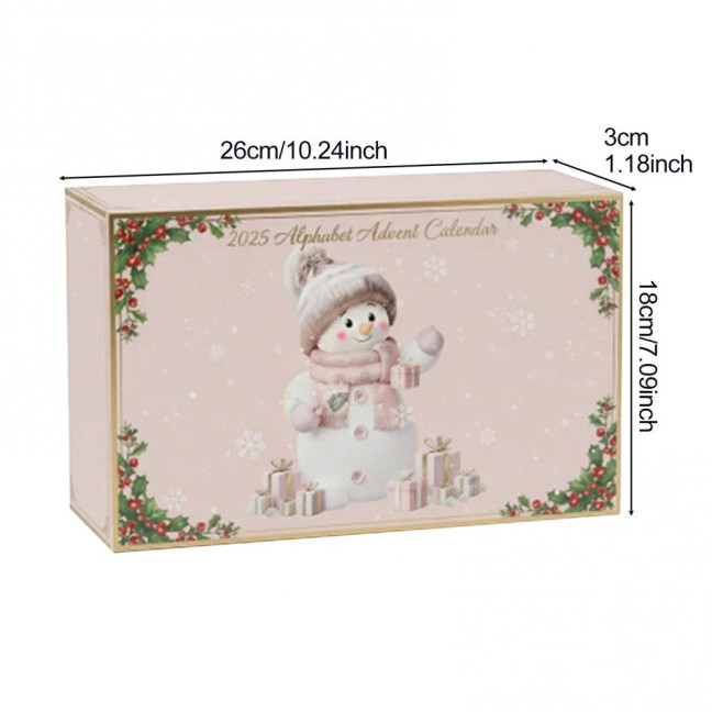 Alphabet Snowman Advent Calendar 2025 26 Days Pink Acrylic Christmas Countdown Ornaments with Letters A to Z Cute Hanging Decor for Tree & Festive Home Gift Alphabet Snowman Advent Calendar 2025 26 Days Pink Acrylic Christmas Countdown Ornaments with Letters A to Z Cute Hanging Decor for Tree & Festive Home Gift