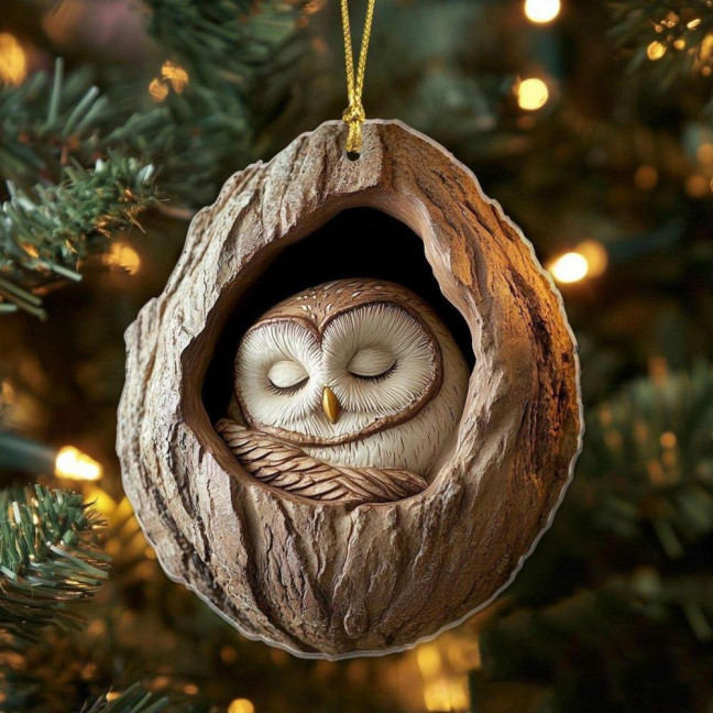 Animal Christmas Ornament 2D Flat Forest Animal Xmas Tree Ornament Acrylic Hanging Woodland Pendant for Garden Tree Home Decor Animal Christmas Ornament 2D Flat Forest Animal Xmas Tree Ornament Acrylic Hanging Woodland Pendant for Garden Tree Home Decor