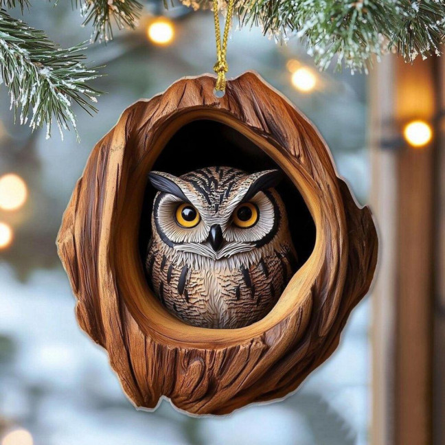 Animal Christmas Ornament 2D Flat Forest Animal Xmas Tree Ornament Acrylic Hanging Woodland Pendant for Garden Tree Home Decor Animal Christmas Ornament 2D Flat Forest Animal Xmas Tree Ornament Acrylic Hanging Woodland Pendant for Garden Tree Home Decor