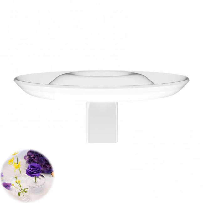 Floating Floral Arrangement Holder Clear Floating Flower Bowl Stem Holder Floating Mini Vase for Bowls Fish Tanks Dining Table Centerpiece