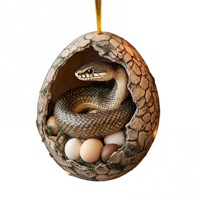 Christmas Ornament Acrylic Animal Egg Tree Pendant 2D Chicken Duck Turtle Eggshell Farm Decorations Holiday Gift for Family Friends Christmas Ornament Acrylic Animal Egg Tree Pendant 2D Chicken Duck Turtle Eggshell Farm Decorations Holiday Gift for Family Friends