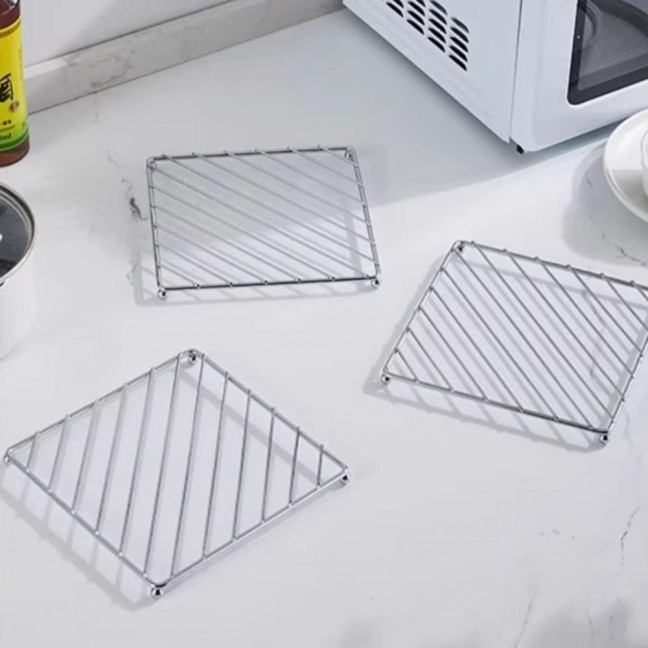 Cast Iron Pot Mats Thermal Insulation Pad Heat Resistant Trivet Coaster Set Pot Holder Dish Mat Kitchen Dining Essential