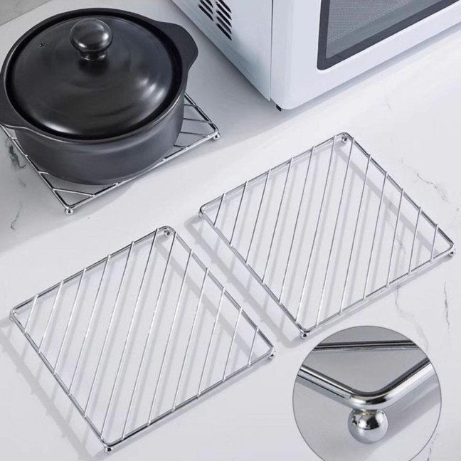 Cast Iron Pot Mats Thermal Insulation Pad Heat Resistant Trivet Coaster Set Pot Holder Dish Mat Kitchen Dining Essential