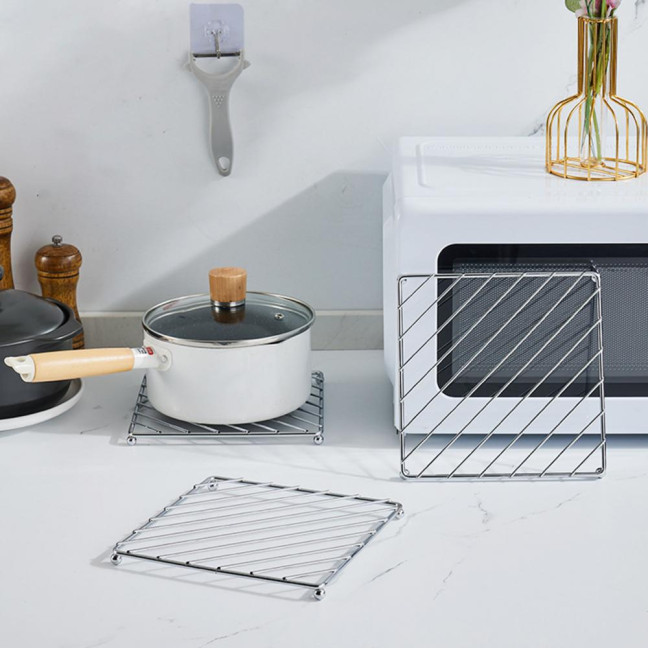 Cast Iron Pot Mats Thermal Insulation Pad Heat Resistant Trivet Coaster Set Pot Holder Dish Mat Kitchen Dining Essential