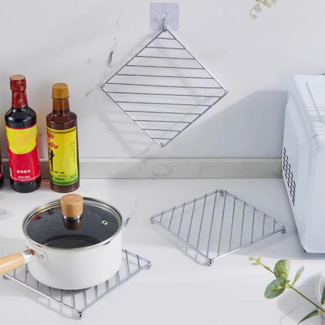 Cast Iron Pot Mats Thermal Insulation Pad Heat Resistant Trivet Coaster Set Pot Holder Dish Mat Kitchen Dining Essential