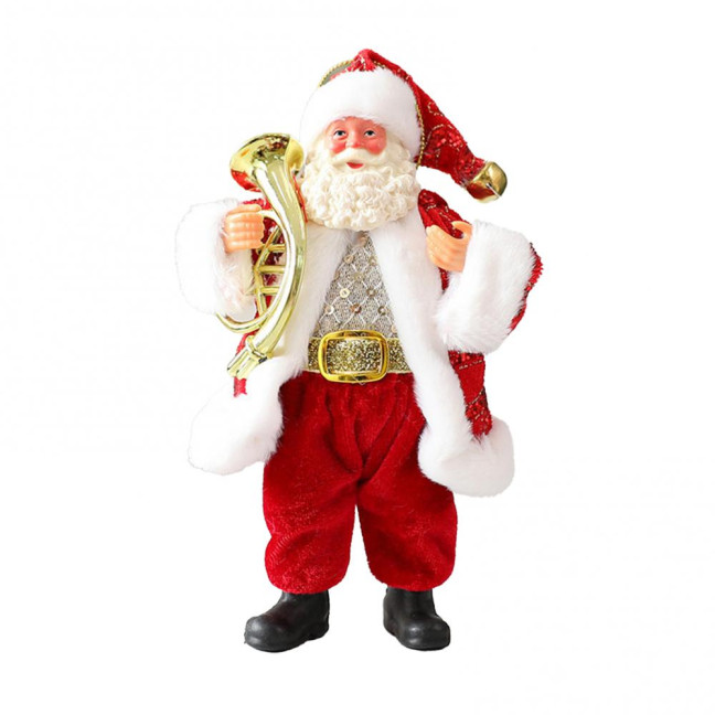 Christmas Santa Claus Doll Decoration Handcrafted Home Office Xmas Tree Santa Figurine Hanging Ornament Holiday Party Pendant 