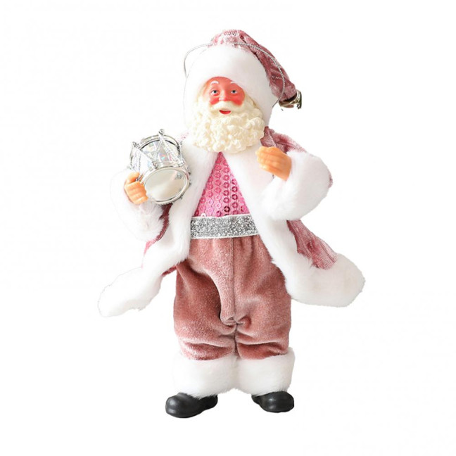 Christmas Santa Claus Doll Decoration Handcrafted Home Office Xmas Tree Santa Figurine Hanging Ornament Holiday Party Pendant 