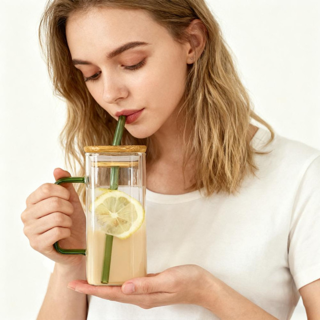 Square Glass Tumbler with Handle And Lid 380ml Transparent Coffee Cup Portable Tea Milk Jar for Hot Cold Drinks Square Glass Tumbler with Handle And Lid 380ml Transparent Coffee Cup Portable Tea Milk Jar for Hot Cold Drinks