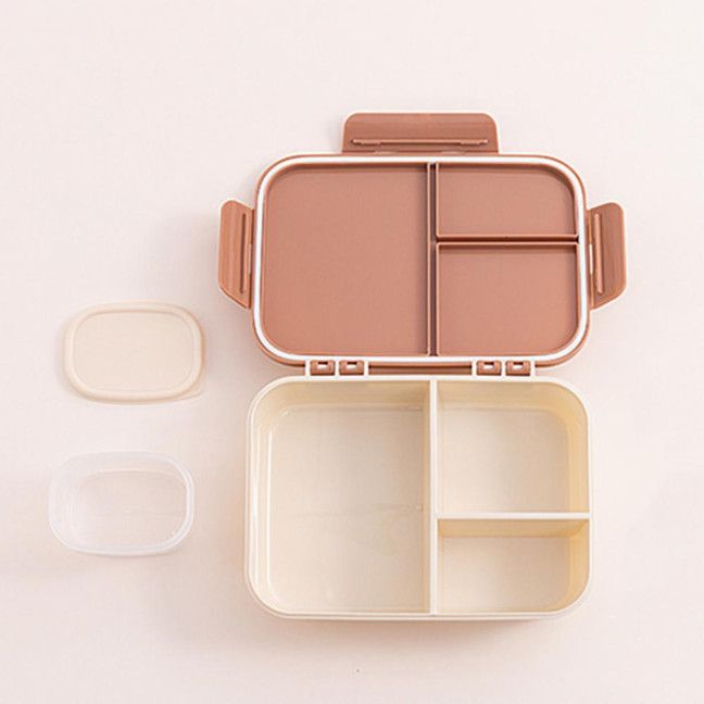 Bento Box Large Capacity 3 Compartments Reusable Lunch Box Containers Double-Layer Stackable Snack Box Meal Prep Containers for School Work Travel