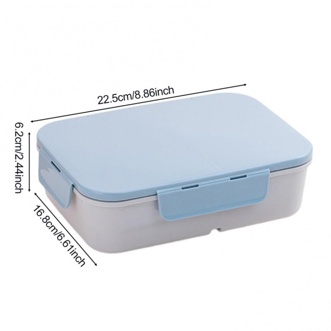 Bento Box Large Capacity 3 Compartments Reusable Lunch Box Containers Double-Layer Stackable Snack Box Meal Prep Containers for School Work Travel