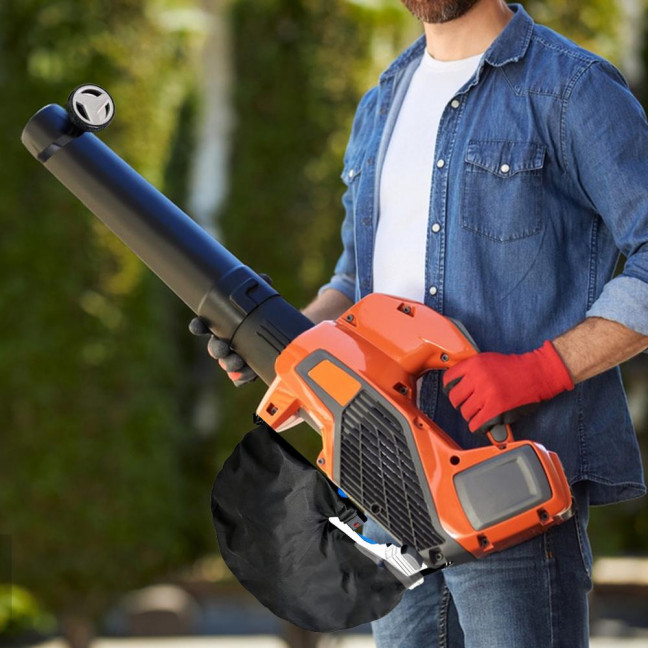 Leaf Blower Vacuum Bag Replacement Tear-Resistant Non-Woven Fabric Bag with Zipper Closure for Leaf Collection Universal Fit for Einhell GE-CL 36 Li E-Solo for Gardenic Hof 3000W