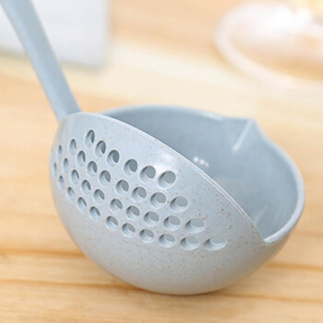 2-In-1 Long Handle Soup Ladle with Strainer Soup Spoon Essential Kitchen Tool for Cooking And Serving Hot Soups 2-In-1 Long Handle Soup Ladle with Strainer Soup Spoon Essential Kitchen Tool for Cooking And Serving Hot Soups