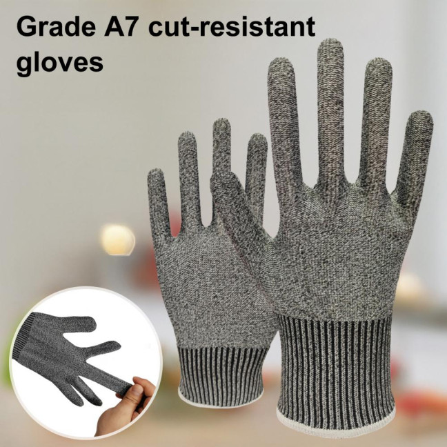 Cut Resistant Gloves Touchscreen Safety Anti Cutting Gloves for Kitchen Meat Cutting Oyster Shucking Fish Fillet Processing Mandoline