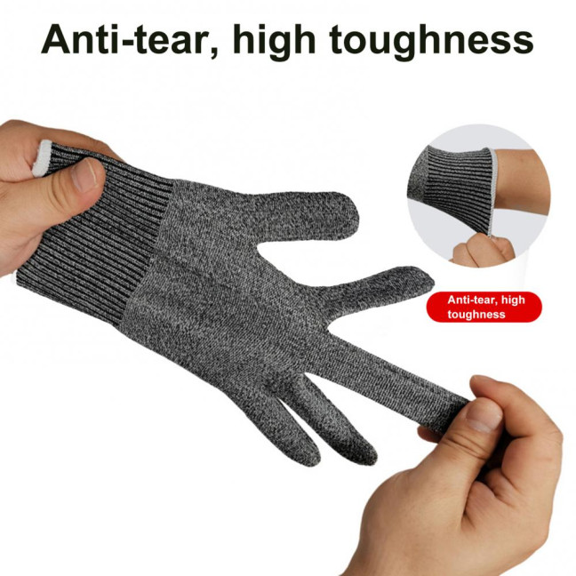 Cut Resistant Gloves Touchscreen Safety Anti Cutting Gloves for Kitchen Meat Cutting Oyster Shucking Fish Fillet Processing Mandoline