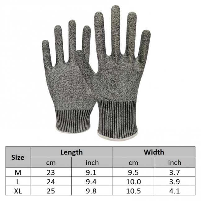 Cut Resistant Gloves Touchscreen Safety Anti Cutting Gloves for Kitchen Meat Cutting Oyster Shucking Fish Fillet Processing Mandoline
