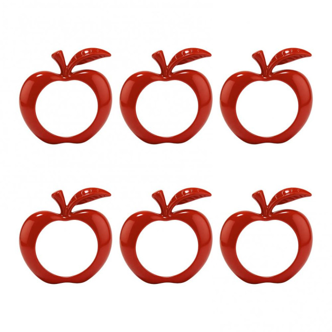 6Pcs Fruit Napkin Rings Jewish New Year Napkin Rings Decorative Alloy Napkin Holders for Rosh Hashanah Christmas Weddings Parties