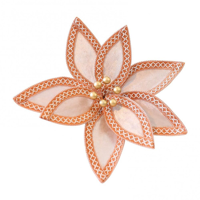 Artificial Christmas Flowers Velvet Flowers Ornaments for Xmas Tree Decorations Festive Holiday Home Arrangement And Craft Gifts