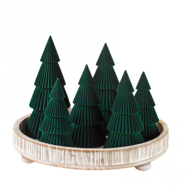 6 Pcs Honeycomb Christmas Tree 3D Folding Christmas Tree Tabletop Centerpiece for Rustic Farrmhouse Home Table Decor