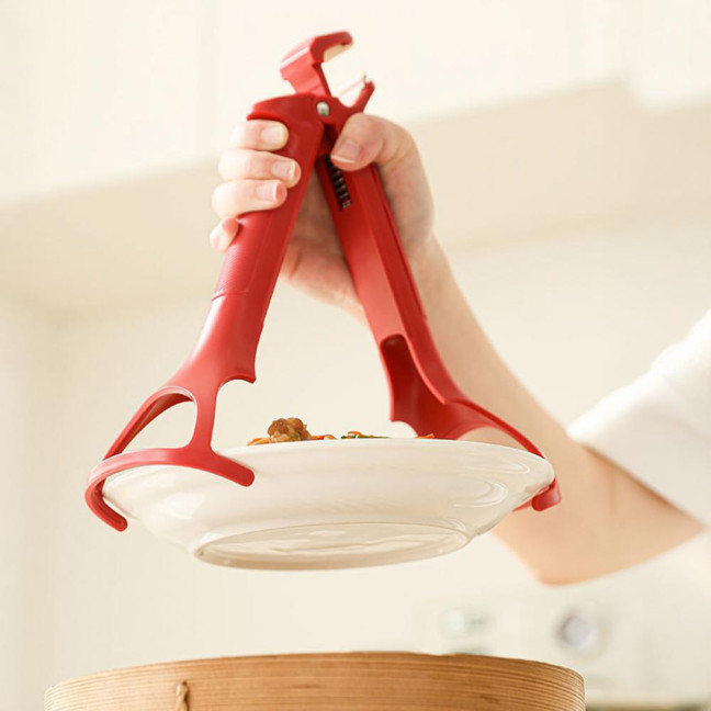 Anti-Scalding Clip Non-Slip Bowl Tongs Kitchen Gripper for Hot Bowls Baking Trays Plates Steamers Family BBQ Cooking Tools