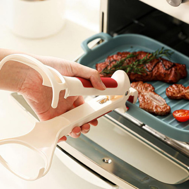 Anti-Scalding Clip Non-Slip Bowl Tongs Kitchen Gripper for Hot Bowls Baking Trays Plates Steamers Family BBQ Cooking Tools