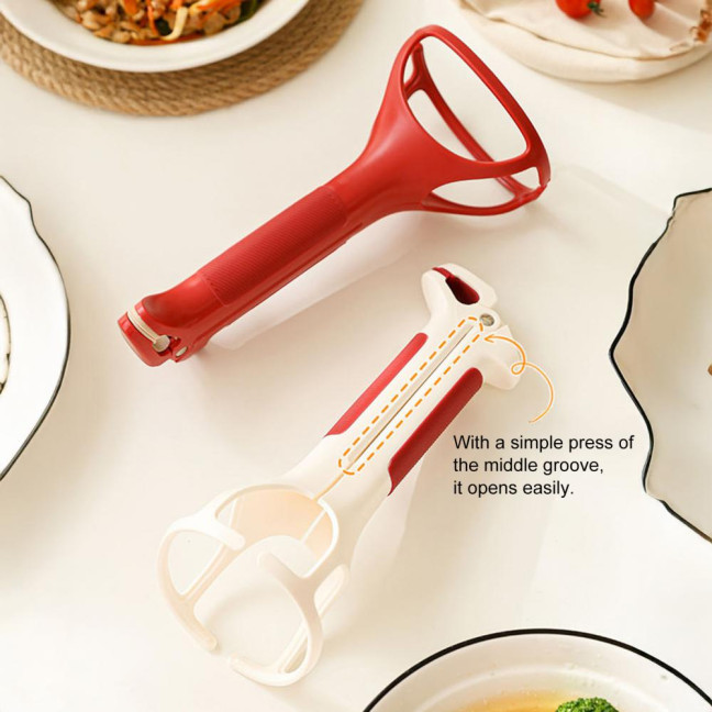 Anti-Scalding Clip Non-Slip Bowl Tongs Kitchen Gripper for Hot Bowls Baking Trays Plates Steamers Family BBQ Cooking Tools