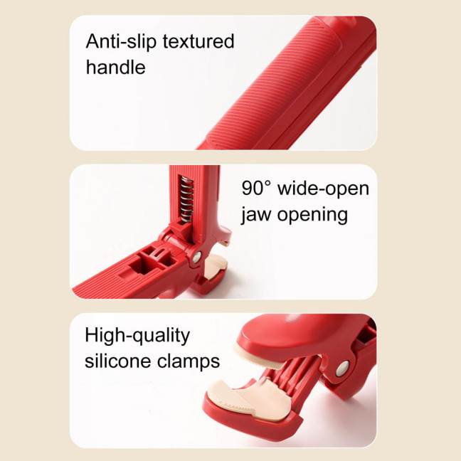 Anti-Scalding Clip Non-Slip Bowl Tongs Kitchen Gripper for Hot Bowls Baking Trays Plates Steamers Family BBQ Cooking Tools