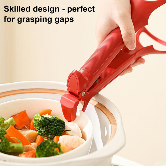 Anti-Scalding Clip Non-Slip Bowl Tongs Kitchen Gripper for Hot Bowls Baking Trays Plates Steamers Family BBQ Cooking Tools