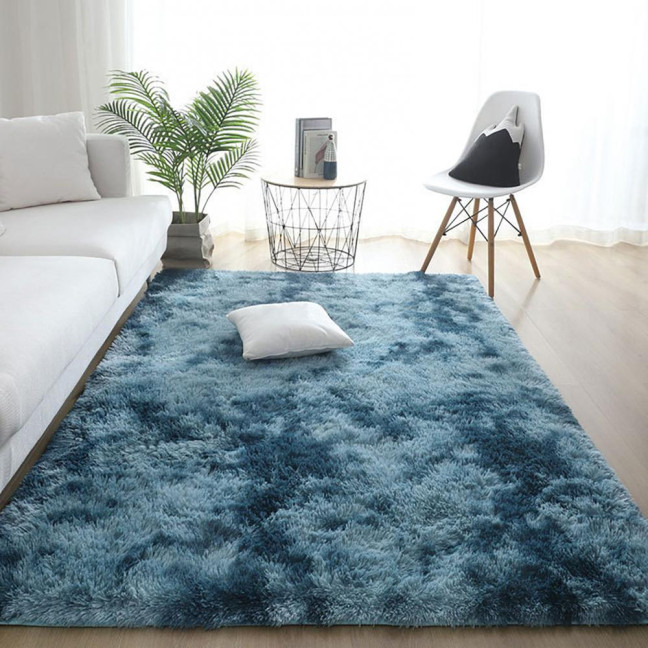 Fluffy Floor Mat Plush Area Rug with Non-slip Backing Shaggy Fuzzy Bedroom Carpet Bedside Rug for Nursery Playroom Living Room Dorm