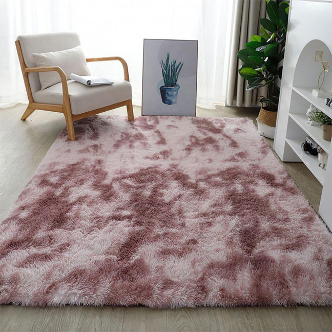 Fluffy Floor Mat Plush Area Rug with Non-slip Backing Shaggy Fuzzy Bedroom Carpet Bedside Rug for Nursery Playroom Living Room Dorm