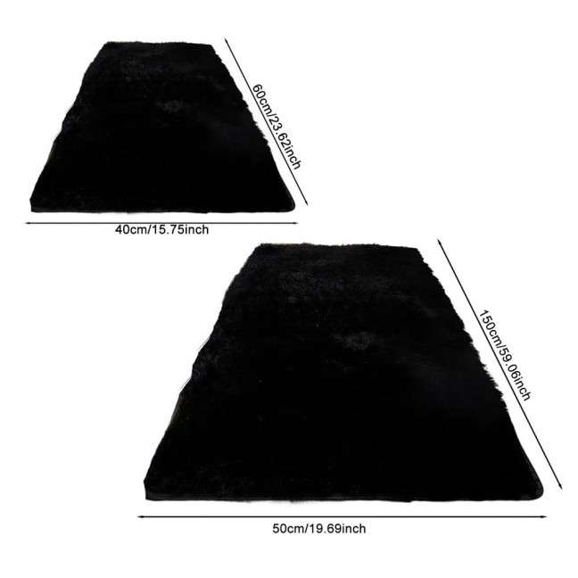 Fluffy Floor Mat Plush Area Rug with Non-slip Backing Shaggy Fuzzy Bedroom Carpet Bedside Rug for Nursery Playroom Living Room Dorm