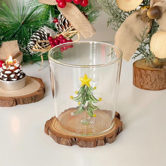 3D Christmas Tree Glass Cup High Borosilicate Wine Tumbler for Juice Cocktails Festive Party Drinkware for Holiday Celebrations 3D Christmas Tree Glass Cup High Borosilicate Wine Tumbler for Juice Cocktails Festive Party Drinkware for Holiday Celebrations