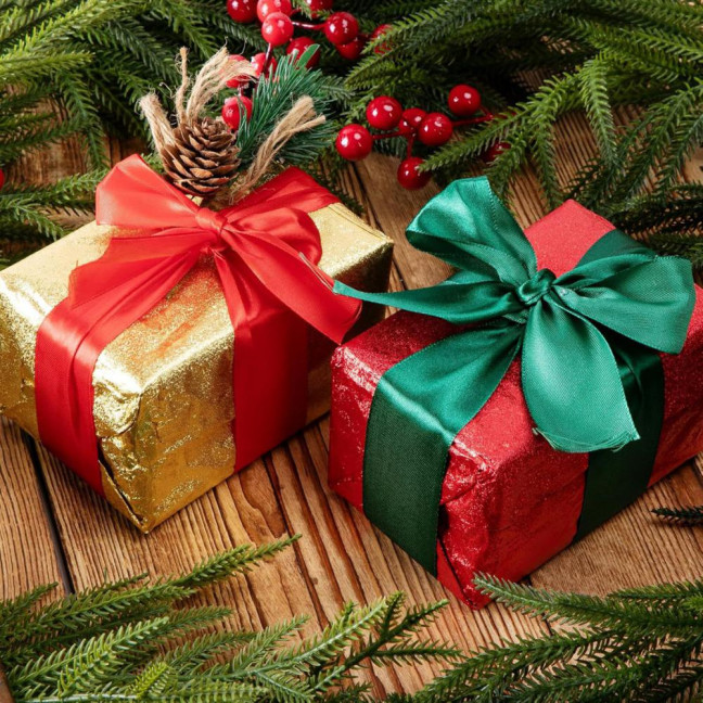 10 Yard Floral Foil Plant Pot Covers Red/Golden Matte Texture Plant Pot Wrapping Paper for Christmas Home Flower Pot DIY Decor