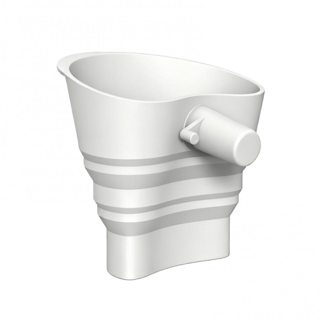 Silicone Flour Funnel for KitchenAid 5-Qt Mixer Flexible Collapsible Mess-free Pouring Funnel with 30-degrees Angled Spout Professional Baking Tool 