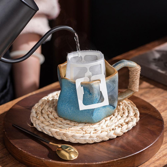 Handmade Ceramic Mug 320ml Vintage Tea Coffee Cup with Rattan Handle Creative Spiral Design Gradient Glaze Drinkware Home Decor Gifts Handmade Ceramic Mug 320ml Vintage Tea Coffee Cup with Rattan Handle Creative Spiral Design Gradient Glaze Drinkware Home Decor Gifts