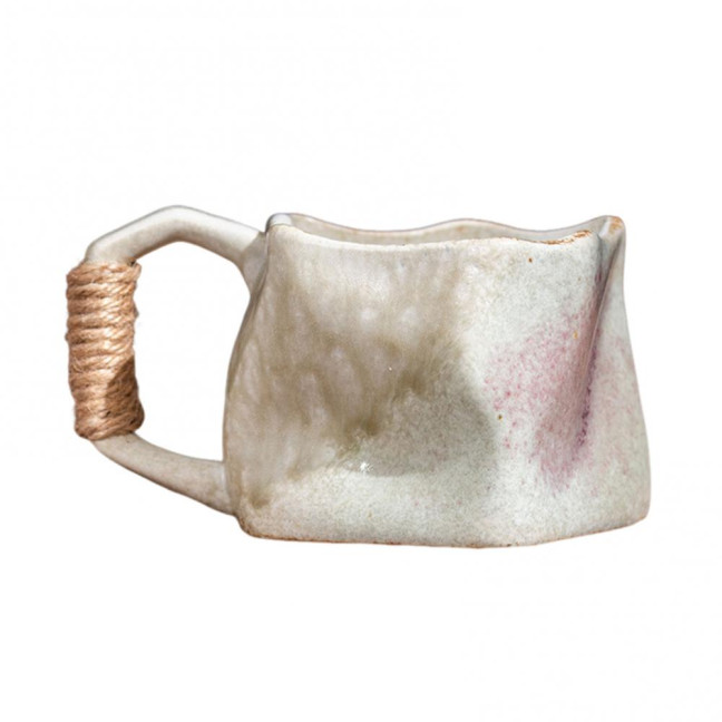 Handmade Ceramic Mug 320ml Vintage Tea Coffee Cup with Rattan Handle Creative Spiral Design Gradient Glaze Drinkware Home Decor Gifts Handmade Ceramic Mug 320ml Vintage Tea Coffee Cup with Rattan Handle Creative Spiral Design Gradient Glaze Drinkware Home Decor Gifts