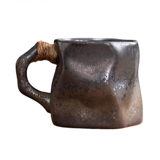 Handmade Ceramic Mug 320ml Vintage Tea Coffee Cup with Rattan Handle Creative Spiral Design Gradient Glaze Drinkware Home Decor Gifts Handmade Ceramic Mug 320ml Vintage Tea Coffee Cup with Rattan Handle Creative Spiral Design Gradient Glaze Drinkware Home Decor Gifts