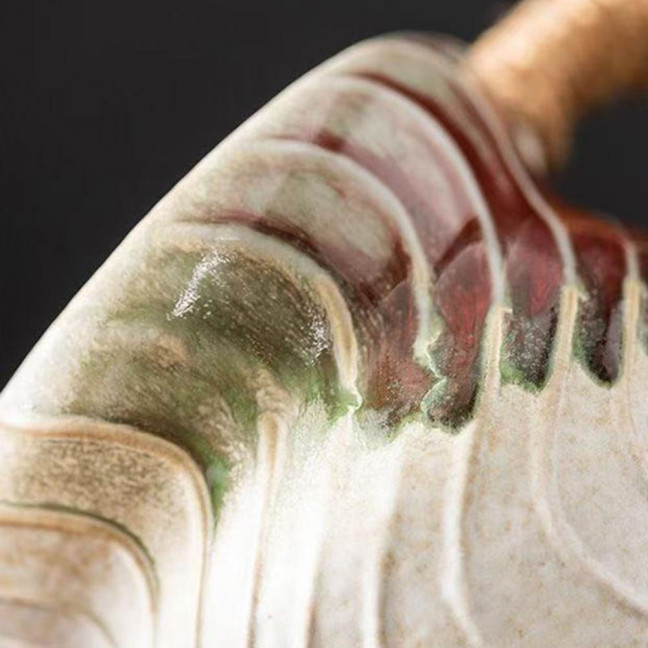 Handmade Ceramic Mug 320ml Vintage Tea Coffee Cup with Rattan Handle Creative Spiral Design Gradient Glaze Drinkware Home Decor Gifts Handmade Ceramic Mug 320ml Vintage Tea Coffee Cup with Rattan Handle Creative Spiral Design Gradient Glaze Drinkware Home Decor Gifts