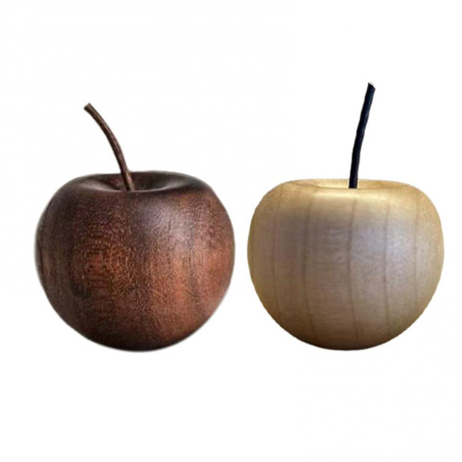 Wooden Aromatherapy Diffuser Wood Christmas Fruit Shape Ornament Decorative Essential Oil Diffuser Gift for Aromatherapy Enthusiasts 