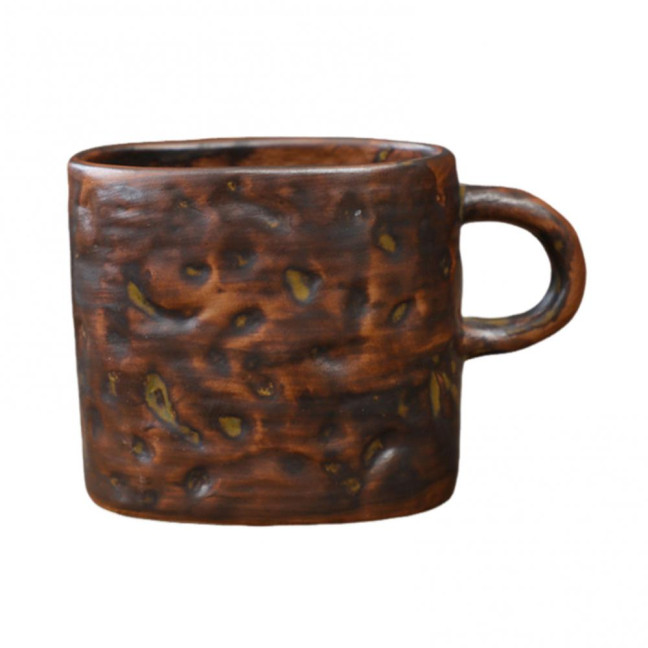 350ml Ceramic Mug Tea Coffee Cup Spiral Hemp Rope Vintage Office Mug Water Cup Household Decoration Handmade Gift Mug