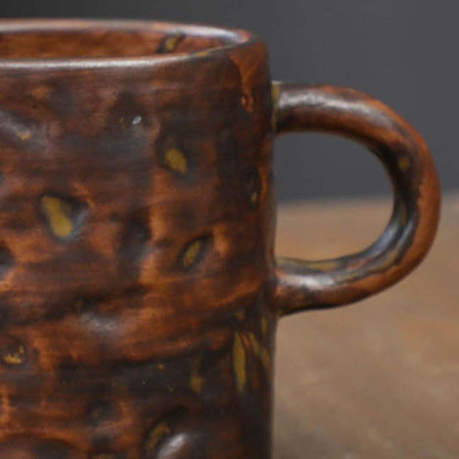 350ml Ceramic Mug Tea Coffee Cup Spiral Hemp Rope Vintage Office Mug Water Cup Household Decoration Handmade Gift Mug