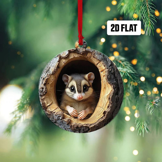 5Pcs Christmas Animal Ornaments 2D Acrylic Cute Wildlife Pendant Raccoon Owl Squirrel Hedgehog Bird Tree Hole Wood Texture Hanging Decorations 5Pcs Christmas Animal Ornaments 2D Acrylic Cute Wildlife Pendant Raccoon Owl Squirrel Hedgehog Bird Tree Hole Wood Texture Hanging Decorations