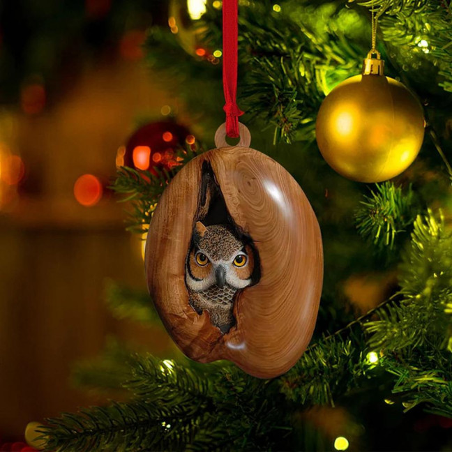 5Pcs Christmas Animal Ornaments 2D Acrylic Cute Wildlife Pendant Raccoon Owl Squirrel Hedgehog Bird Tree Hole Wood Texture Hanging Decorations 5Pcs Christmas Animal Ornaments 2D Acrylic Cute Wildlife Pendant Raccoon Owl Squirrel Hedgehog Bird Tree Hole Wood Texture Hanging Decorations