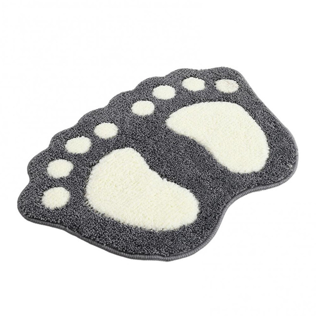 Bathroom Floor Mat Quick Drying Anti-Slip Machine Washable Bath Rug Funny Foot Design Bedroom Entryway Door Mat