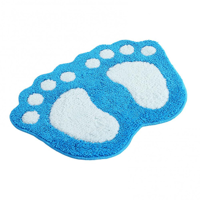 Bathroom Floor Mat Quick Drying Anti-Slip Machine Washable Bath Rug Funny Foot Design Bedroom Entryway Door Mat