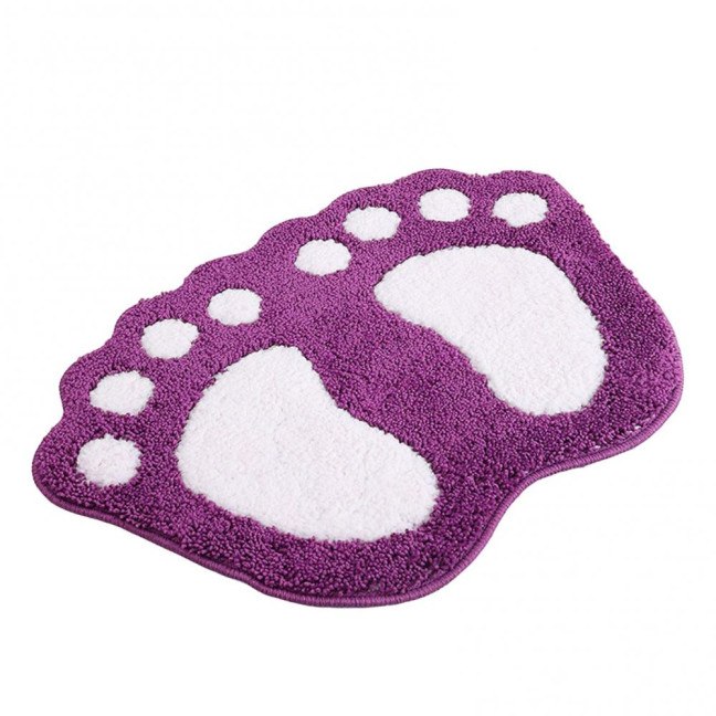 Bathroom Floor Mat Quick Drying Anti-Slip Machine Washable Bath Rug Funny Foot Design Bedroom Entryway Door Mat