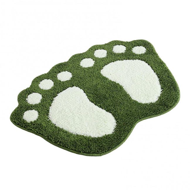 Bathroom Floor Mat Quick Drying Anti-Slip Machine Washable Bath Rug Funny Foot Design Bedroom Entryway Door Mat