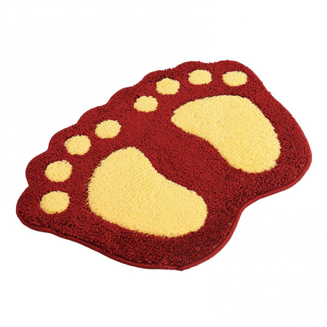 Bathroom Floor Mat Quick Drying Anti-Slip Machine Washable Bath Rug Funny Foot Design Bedroom Entryway Door Mat