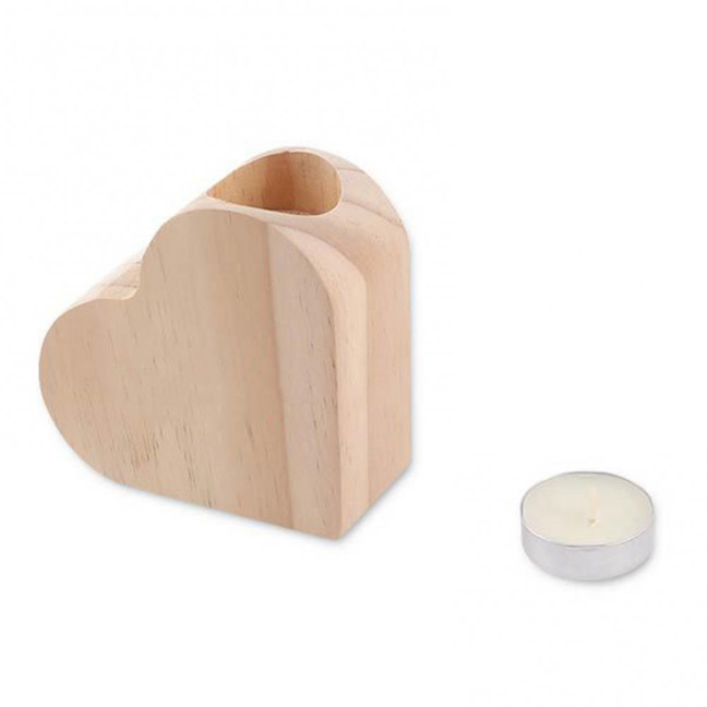 Wooden Love Heart Candle Holder Farmhouse Rustic Heart Shape Candle Stand Candlestick Table Centerpiece Home Office Desktop Decoration 